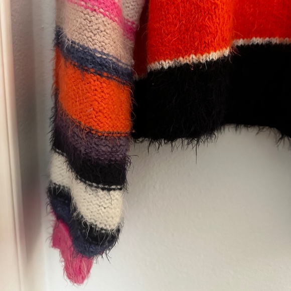 Free People Snowbird Sweater Multi-Colored Stripes - Picture 7 of 8